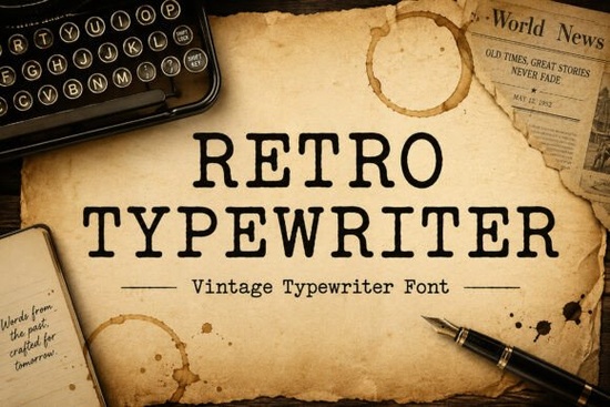 Retro Typewriter Font